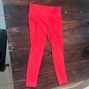 Athleta~Salutation Stash High Rise Legging~Medium~Coral